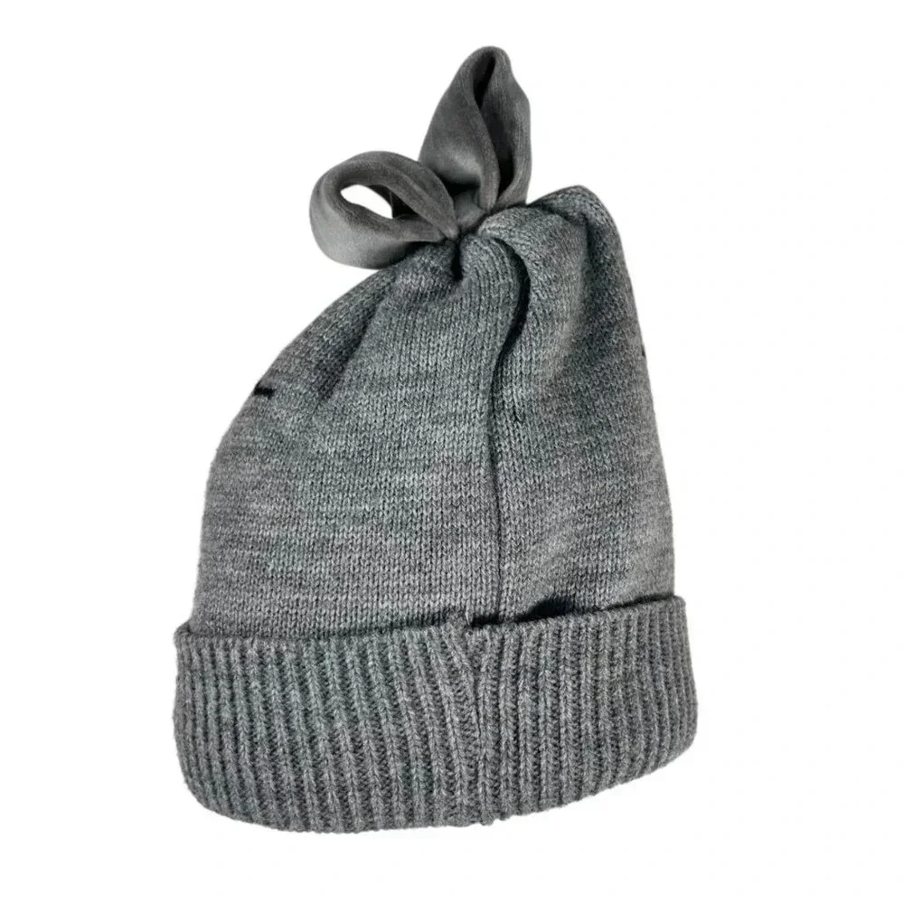 2/$30 Cat Hat Beanie Fleece Interior Warm Gray Blue Kitten